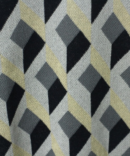 one way（ワンウェイ）の「【oneway Jeans】スクエア柄ニットベスト（ベスト・レディース・ブラック/ライトブルー/パープル・FREE）」の9枚目の写真