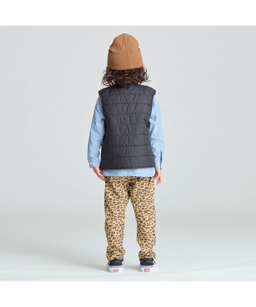 GERRY（ジェリー）の「GERRY(ジェリー)キルトベスト（ダウンベスト・キッズ・ブラック/キャメル/グレー・90/100/110/120/130/140/150）」の5枚目の写真