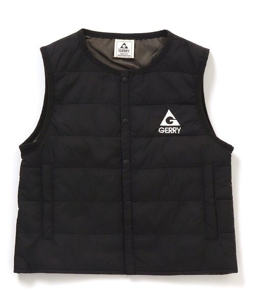 GERRY（ジェリー）の「GERRY(ジェリー)キルトベスト（ダウンベスト・キッズ・ブラック/キャメル/グレー・90/100/110/120/130/140/150）」の8枚目の写真