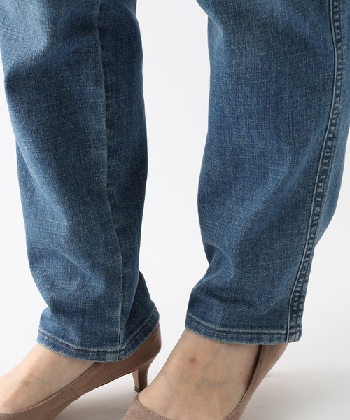 un dix cors（アンディコール）の「低身長/高身長サイズ有　イージーデニムテーパードパンツ（デニムパンツ・レディース・ブルー/ネイビー・34/36/38/40）」の13枚目の写真