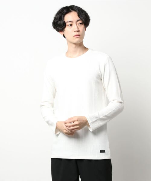 CUSTOM CULTURE(カスタムカルチャー)の「【CUSTOM CULTURE】 リンクス ストライプ ロングスリーブ Tee(Tシャツ/カットソー・メンズ・ホワイト/ブラック/チャコールグレー・3/2/4)」の3枚目の写真