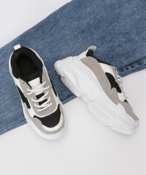 VENCEEXCHANGE（ヴァンスエクスチェンジ）の「ダッドスニーカー（スニーカー・レディース・ブラック/ベージュ・M/L/S）」の2枚目の写真