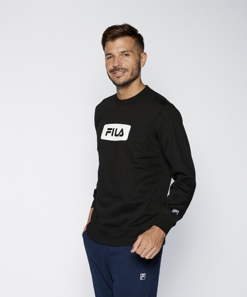 FILA(フィラ)の「【FILA / フィラ】フロントボックスロゴスウェット / トレーナー /ユニセックス(スウェット・メンズ・ベージュ/ブラック/ネイビー・LARGE/X-LARGE/MEDIUM)」の14枚目の写真