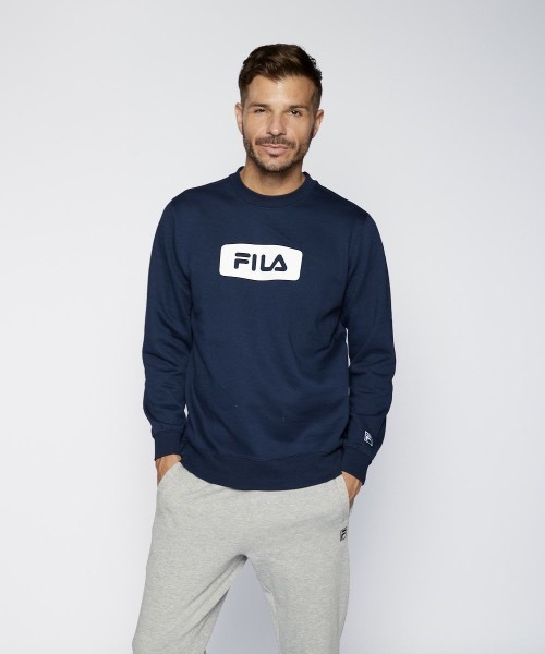 FILA(フィラ)の「【FILA / フィラ】フロントボックスロゴスウェット / トレーナー /ユニセックス(スウェット・メンズ・ベージュ/ブラック/ネイビー・LARGE/X-LARGE/MEDIUM)」の10枚目の写真