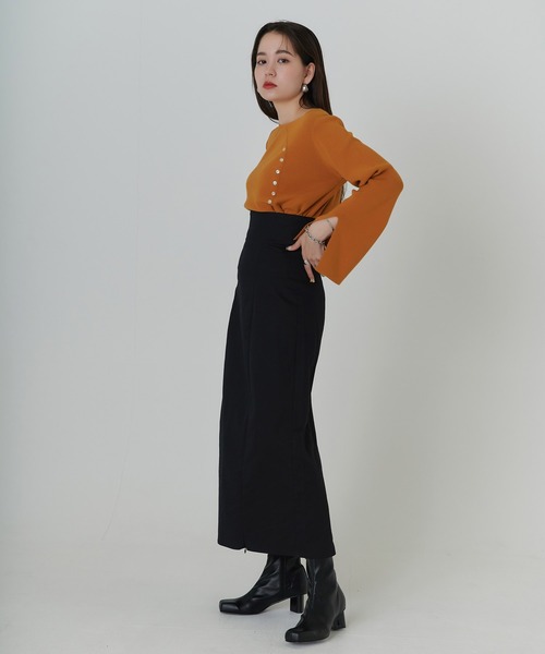 TINA：JOJUN（ティーナジョジュン）の「飾り釦付き ニット TINA：JOJUN（ニット/セーター・レディース・アイボリー/マスタード/ミント・M）」の17枚目の写真