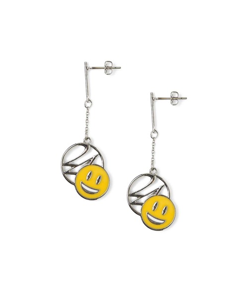 24karats(トゥウェンティーフォーカラッツ)の「Grin Logo Pierce(ピアス(両耳用)・メンズ・イエロー・FREE)」の1枚目の写真