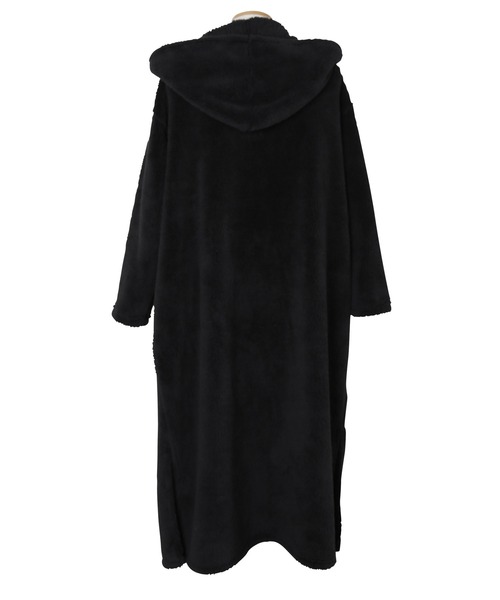 jiggys shop(ジギーズショップ)の「【着る毛布】 ボアフード ルームウエア コーディガン (男女兼用)(ルームウェア/パジャマ・メンズ・ブラウン系その他/ネイビー/モカ/ブラック/チャコールグレー・FREE)」の8枚目の写真