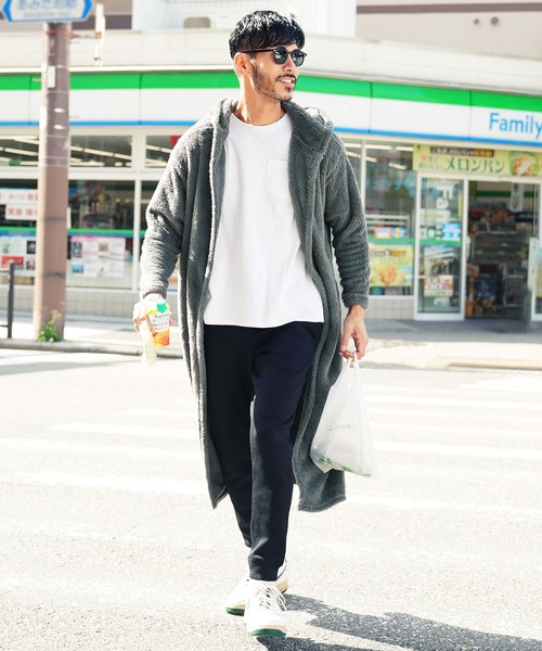 jiggys shop(ジギーズショップ)の「【着る毛布】 ボアフード ルームウエア コーディガン (男女兼用)(ルームウェア/パジャマ・メンズ・ブラウン系その他/ネイビー/モカ/ブラック/チャコールグレー・FREE)」の20枚目の写真