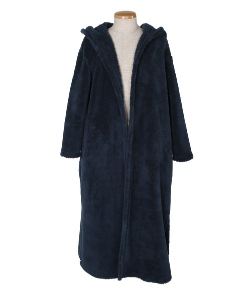 jiggys shop(ジギーズショップ)の「【着る毛布】 ボアフード ルームウエア コーディガン (男女兼用)(ルームウェア/パジャマ・メンズ・ブラウン系その他/ネイビー/モカ/ブラック/チャコールグレー・FREE)」の13枚目の写真