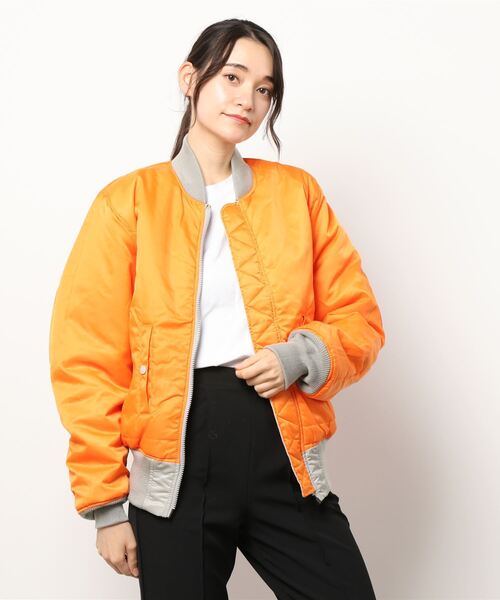 Alpha Industries（アルファインダストリーズ）の「ALPHA INDUSTRIES ５９’ＭＡー１（MA-1・レディース・グレー系その他・S）」の2枚目の写真