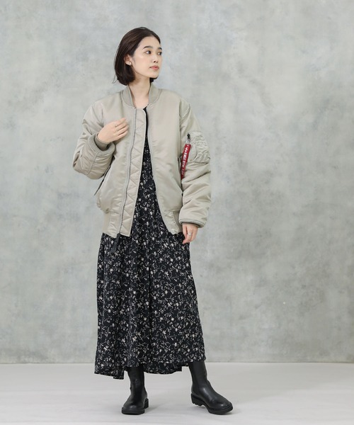 Alpha Industries（アルファインダストリーズ）の「ALPHA INDUSTRIES ５９’ＭＡー１（MA-1・レディース・グレー系その他・S）」の7枚目の写真