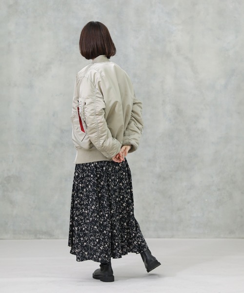 Alpha Industries（アルファインダストリーズ）の「ALPHA INDUSTRIES ５９’ＭＡー１（MA-1・レディース・グレー系その他・S）」の9枚目の写真