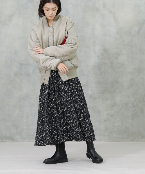 Alpha Industries（アルファインダストリーズ）の「ALPHA INDUSTRIES ５９’ＭＡー１（MA-1・レディース・グレー系その他・S）」の13枚目の写真