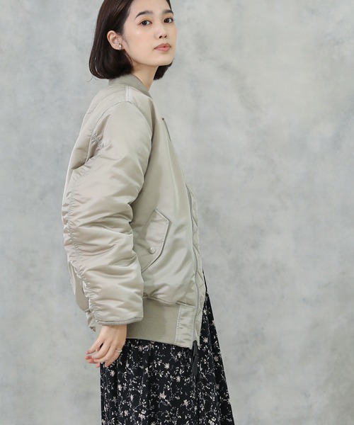 Alpha Industries（アルファインダストリーズ）の「ALPHA INDUSTRIES ５９’ＭＡー１（MA-1・レディース・グレー系その他・S）」の17枚目の写真