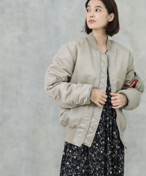 Alpha Industries（アルファインダストリーズ）の「ALPHA INDUSTRIES ５９’ＭＡー１（MA-1・レディース・グレー系その他・S）」の18枚目の写真