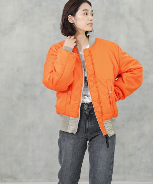 Alpha Industries（アルファインダストリーズ）の「ALPHA INDUSTRIES ５９’ＭＡー１（MA-1・レディース・グレー系その他・S）」の19枚目の写真