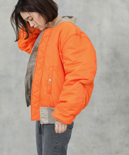 Alpha Industries（アルファインダストリーズ）の「ALPHA INDUSTRIES ５９’ＭＡー１（MA-1・レディース・グレー系その他・S）」の20枚目の写真