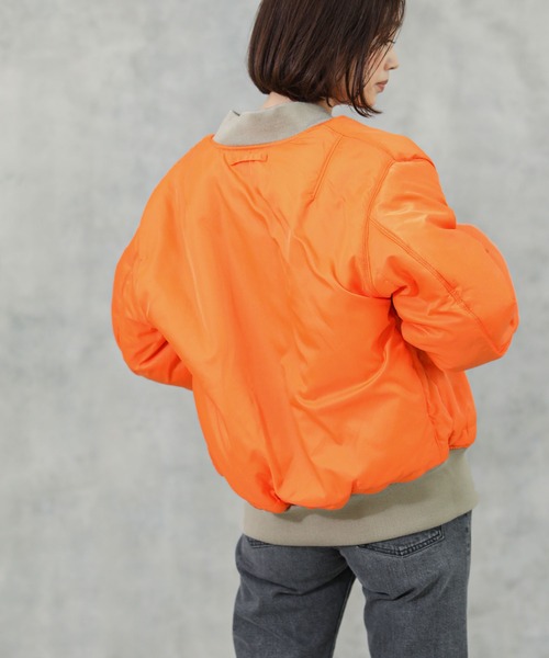 Alpha Industries（アルファインダストリーズ）の「ALPHA INDUSTRIES ５９’ＭＡー１（MA-1・レディース・グレー系その他・S）」の21枚目の写真