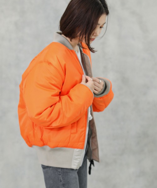 Alpha Industries（アルファインダストリーズ）の「ALPHA INDUSTRIES ５９’ＭＡー１（MA-1・レディース・グレー系その他・S）」の22枚目の写真