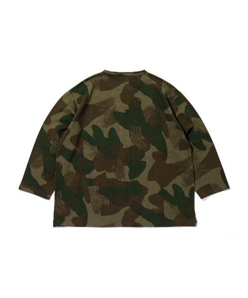 APPLEBUM（アップルバム）の「"鹿の子" Camo L/S T-shirt（Tシャツ/カットソー・メンズ・グリーン系カモフラージュ・MEDIUM/LARGE/X-LARGE）」の3枚目の写真