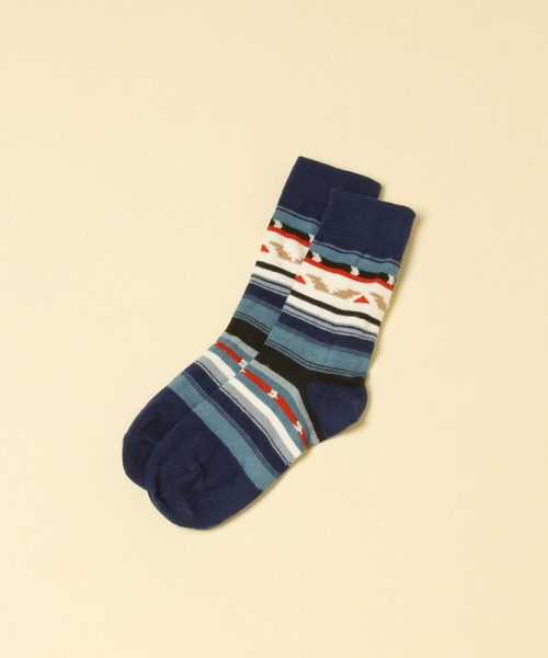 KEITA MARUYAMA（ケイタマルヤマ）の「【KEITA MARUYAMA】アソート柄ソックス（ソックス/靴下・レディース・ネイビー/サックスブルー/イエロー/オレンジ・MEDIUM/LARGE）」の2枚目の写真