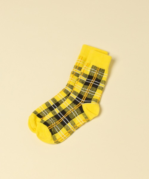 KEITA MARUYAMA（ケイタマルヤマ）の「【KEITA MARUYAMA】アソート柄ソックス（ソックス/靴下・レディース・ネイビー/サックスブルー/イエロー/オレンジ・MEDIUM/LARGE）」の4枚目の写真