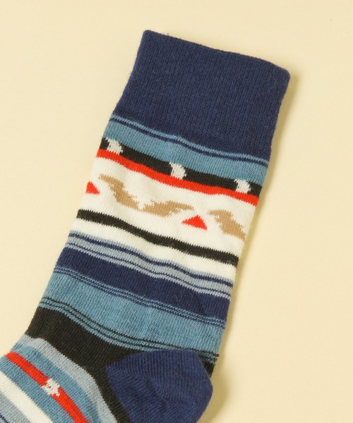 KEITA MARUYAMA（ケイタマルヤマ）の「【KEITA MARUYAMA】アソート柄ソックス（ソックス/靴下・レディース・ネイビー/サックスブルー/イエロー/オレンジ・MEDIUM/LARGE）」の5枚目の写真