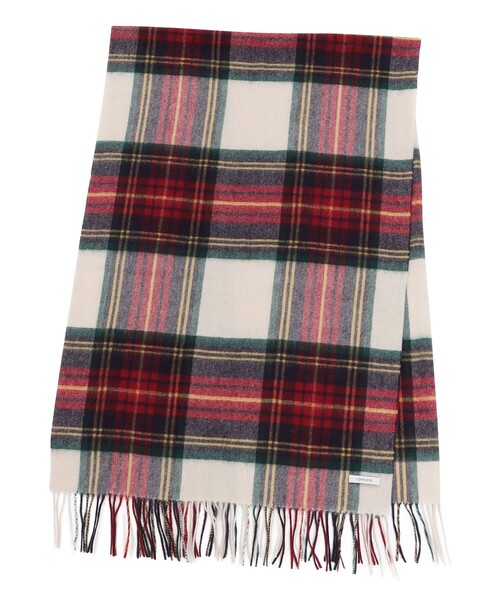 LOVELESS（ラブレス）の「ウールチェックマフラー（マフラー・レディース・ホワイト系その他/グレー系その他/レッド系その他3・FREE）」の6枚目の写真