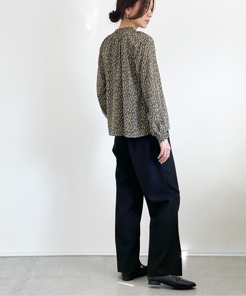 ottilie（オティーリエ）の「レオパードシャーリングBL（シャツ/ブラウス・レディース・カーキ/ブラック/ベージュ・FREE）」の8枚目の写真