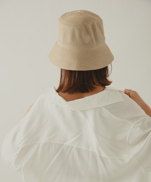 COLOR TOKYO ACCESSORIES(カラートウキョウアクセサリー)の「ストロー素材荒目チューリップハット(ハット・レディース・ホワイト/ブラック/ベージュ/ブラウン・FREE)」の7枚目の写真