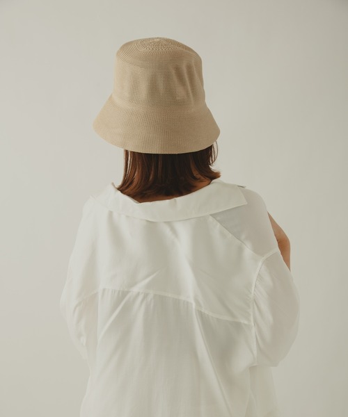 COLOR TOKYO ACCESSORIES(カラートウキョウアクセサリー)の「ストロー素材荒目チューリップハット(ハット・レディース・ホワイト/ブラック/ベージュ/ブラウン・FREE)」の8枚目の写真