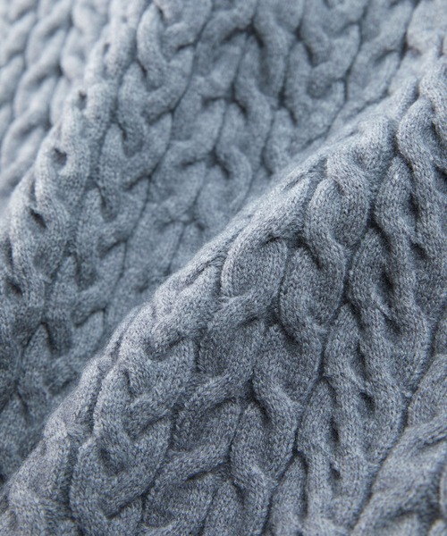 SAISON DE PAPILLON(セゾンドパピヨン)の「ケーブル編みVネックニットワンピース(ワンピース・レディース・ベージュ/アイボリー/グレー・S/L/M)」の22枚目の写真