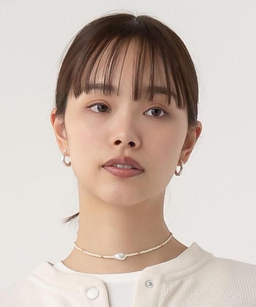 CITEN（シテン）の「＜CITEN（シテン）＞ぷっくり フープピアス（ピアス（両耳用）・レディース・ゴールド/シルバー・FREE）」の5枚目の写真