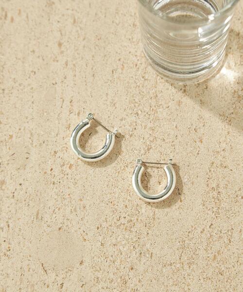 CITEN（シテン）の「＜CITEN（シテン）＞ぷっくり フープピアス（ピアス（両耳用）・レディース・ゴールド/シルバー・FREE）」の12枚目の写真