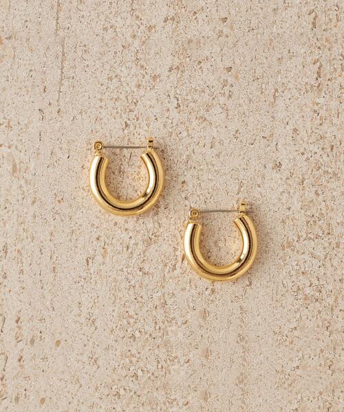 CITEN（シテン）の「＜CITEN（シテン）＞ぷっくり フープピアス（ピアス（両耳用）・レディース・ゴールド/シルバー・FREE）」の13枚目の写真