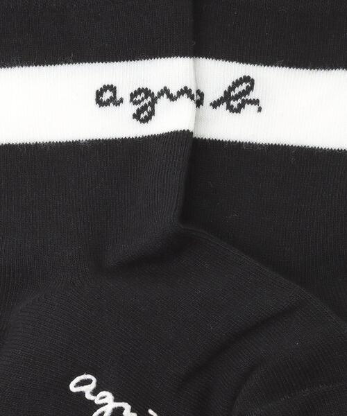 agnes b.(アニエスベー)の「KD16 L CHAUSSETTE ベビー スポーティーソックス(ソックス/靴下・キッズ・ブラック・1/2)」の2枚目の写真