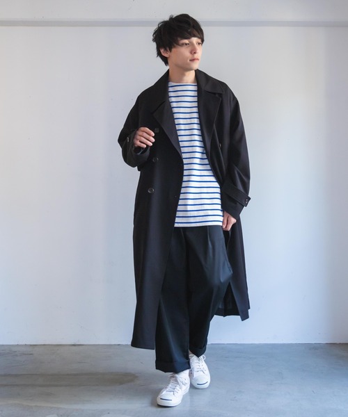 WEGO（ウィゴー）の「WEGO/タックテーパードチノパンツ（チノパンツ・メンズ・ベージュ/ブラック・MEDIUM/LARGE）」の5枚目の写真