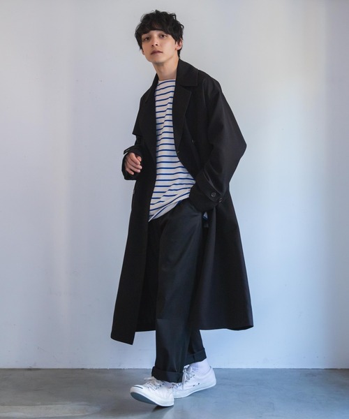 WEGO（ウィゴー）の「WEGO/タックテーパードチノパンツ（チノパンツ・メンズ・ベージュ/ブラック・MEDIUM/LARGE）」の3枚目の写真