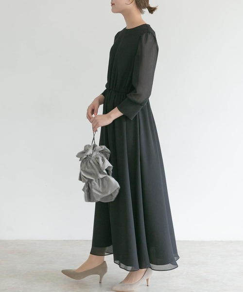 未使用品】URBAN RESEARCH バックオープン楊柳シアードレス 未使用品