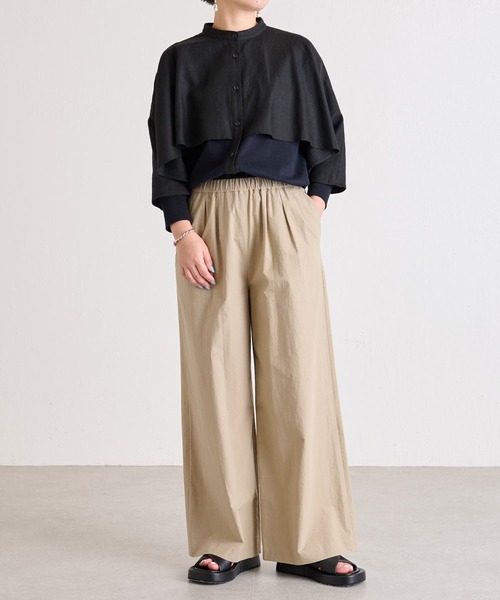 BEARDSLEY（ビアズリー）の「2サイズ展開 コットンイージーパンツ（その他パンツ・レディース・ベージュ/ブラック・1/0）」の15枚目の写真