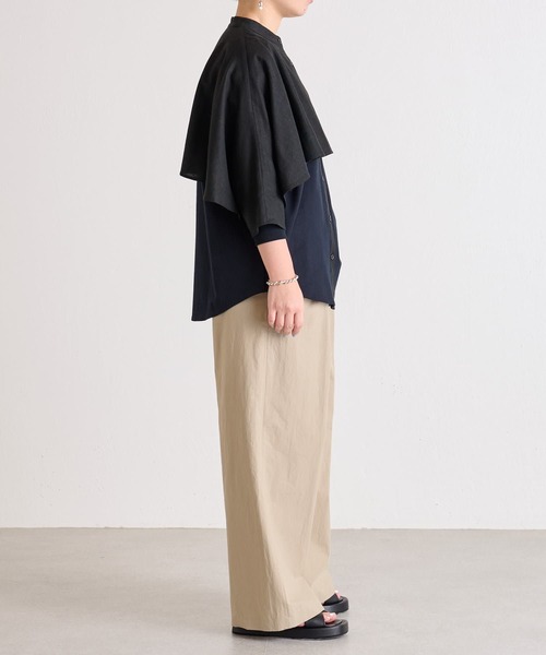 BEARDSLEY（ビアズリー）の「2サイズ展開 コットンイージーパンツ（その他パンツ・レディース・ベージュ/ブラック・1/0）」の10枚目の写真