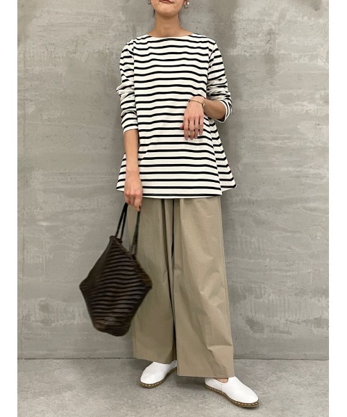 BEARDSLEY（ビアズリー）の「2サイズ展開 コットンイージーパンツ（その他パンツ・レディース・ベージュ/ブラック・1/0）」の17枚目の写真