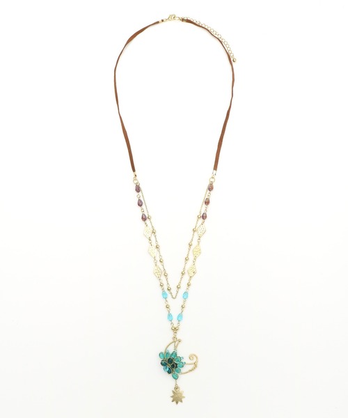 チャイハネ（チャイハネ）の「【チャイハネ】トルラムーンネックレス（ネックレス・レディース・ブラック/レッド/オレンジ/グリーン・FREE）」の16枚目の写真