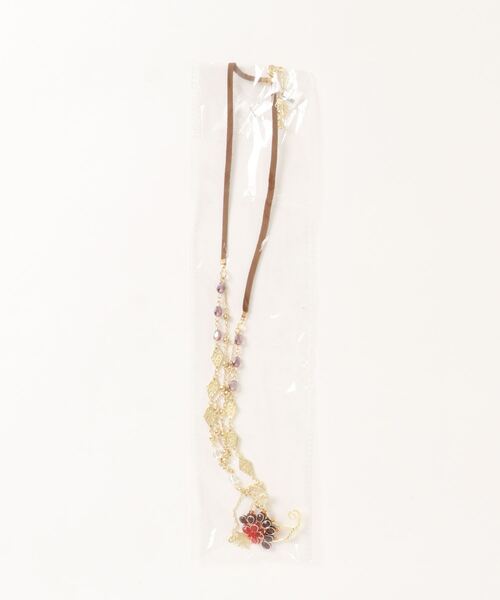 チャイハネ（チャイハネ）の「【チャイハネ】トルラムーンネックレス（ネックレス・レディース・ブラック/レッド/オレンジ/グリーン・FREE）」の5枚目の写真