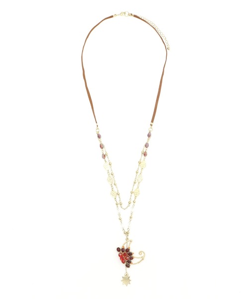 チャイハネ（チャイハネ）の「【チャイハネ】トルラムーンネックレス（ネックレス・レディース・ブラック/レッド/オレンジ/グリーン・FREE）」の9枚目の写真