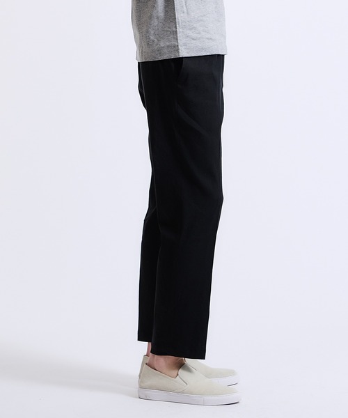 NUMBER M(ナンバーエム)の「NUMBER M / テーパードリネンパンツ(その他パンツ・メンズ・ブラック・44/46/48)」の9枚目の写真