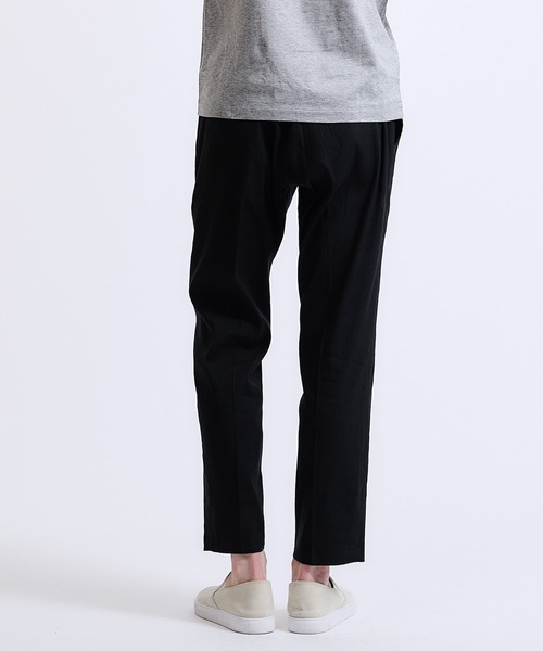 NUMBER M(ナンバーエム)の「NUMBER M / テーパードリネンパンツ(その他パンツ・メンズ・ブラック・44/46/48)」の10枚目の写真