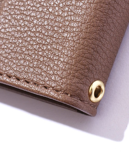 Ungrid（アングリッド）の「Ungrid/アングリッド iPhone13 対応 アイフォンケース 手帳型 PUレザー（スマホケース/カバー・レディース・カーキ/グレイッシュブルー/ブラウン・ONE SIZE）」の4枚目の写真