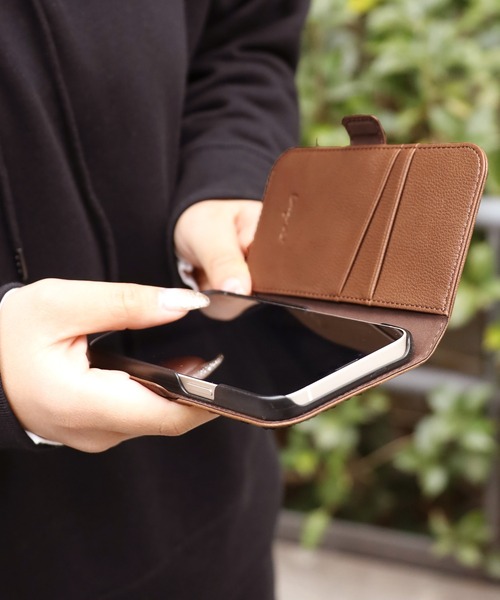 Ungrid（アングリッド）の「Ungrid/アングリッド iPhone13 対応 アイフォンケース 手帳型 PUレザー（スマホケース/カバー・レディース・カーキ/グレイッシュブルー/ブラウン・ONE SIZE）」の13枚目の写真