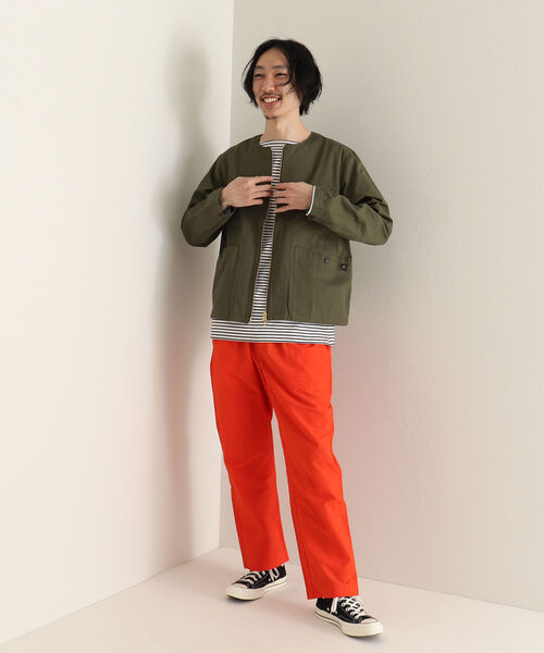GLOSTER(グロスター)の「【GLOSTER/グロスター】ショート丈ノーカラーブルゾン(ブルゾン・メンズ・オリーブ/ネイビー・MEDIUM/LARGE)」の21枚目の写真